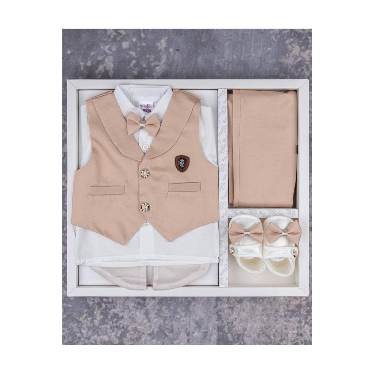 

Baby Tuxedo Mevlt Circumcision Capabal 0-3 Months 0-3 AY коричневий