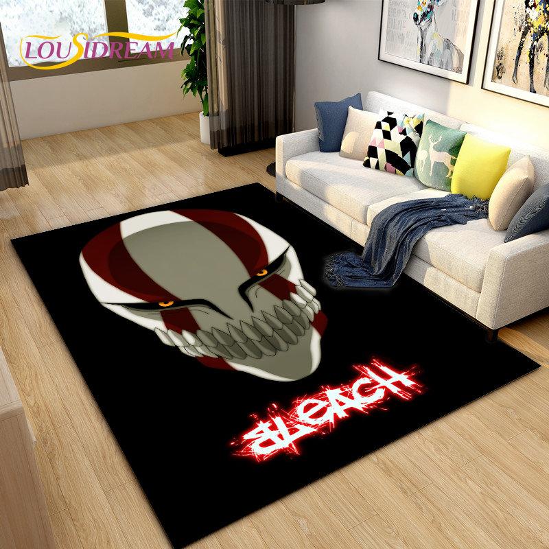 Anime Bleach Japan Cartoon Area Rug Large,Carpet Rug for Living Room Bedroom Sofa Doormat Decoration,kid Play Non-slip Floor Mat