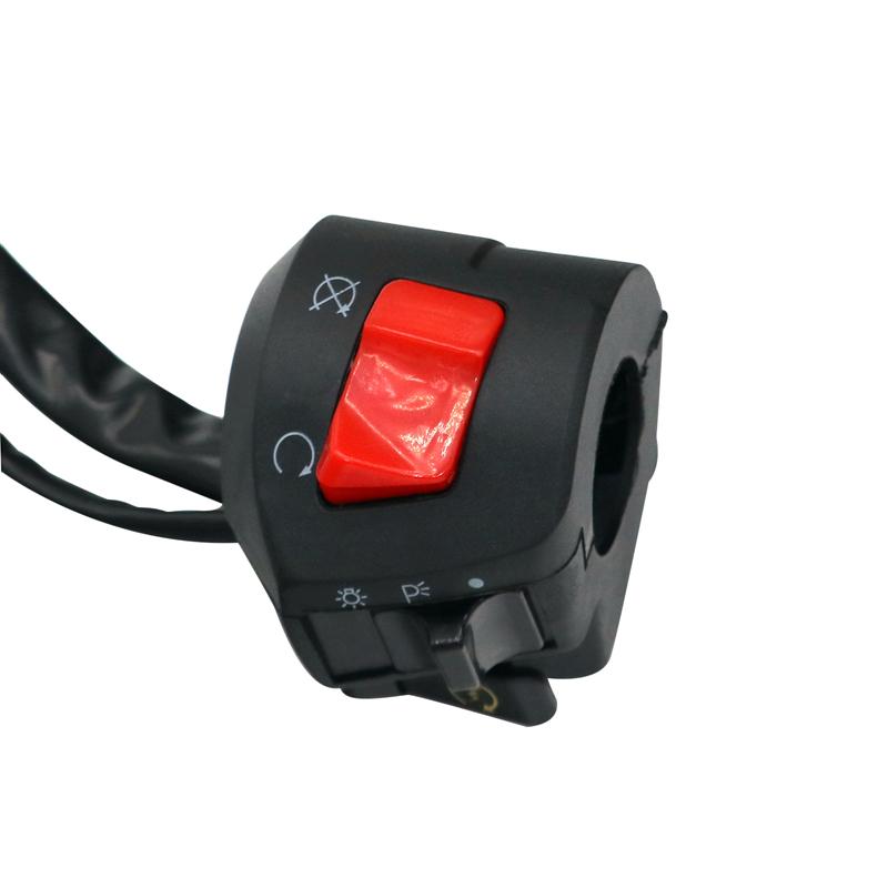 

Motorcycle Switches Bullet Connector Handlebar Switches ON/OFF Button Connector Push Button Switch Motorbike Accessories