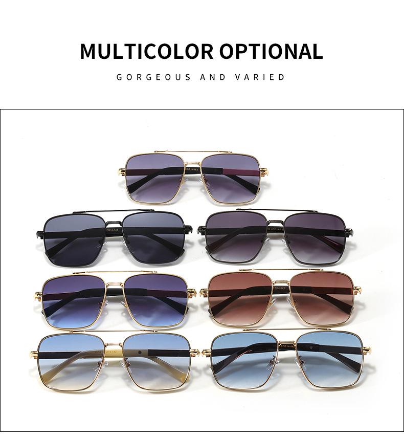 New Men's Fashion Square Frame Driving Sunglasses