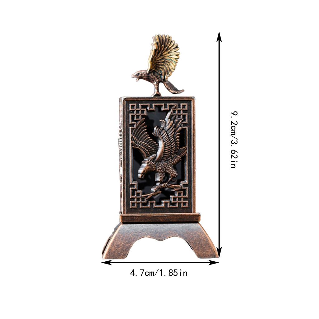 New Chinese Style Incense Burner Zinc Alloy Vertical Indoor Aromatherapy Accessories Good Symbolism Incense Holder Gifts
