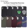 YTF-Carbon Kevlar For iPhone 17 Fiber Aramid Cover iPhone 17 Pro Max 17 Air Magnetic Wireless Charging Thin Shell