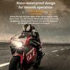 BT26 LED Motorcycle Headset with Smart Lighting System, ANC Technology, 25H Battery, 2-in-1 Mic for All Helmets, 500M Intercom