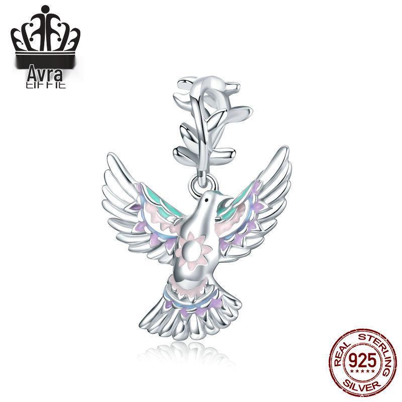 

Оригинальный браслет-подвеска «Голубь мира» из стерлингового серебра 925 пробы - Аксессуары для DIY-украшений