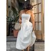 New Arrival Fashion French Style Temperament Pettiskirt Suspenders Backless Dress Strap Top Backless Dress