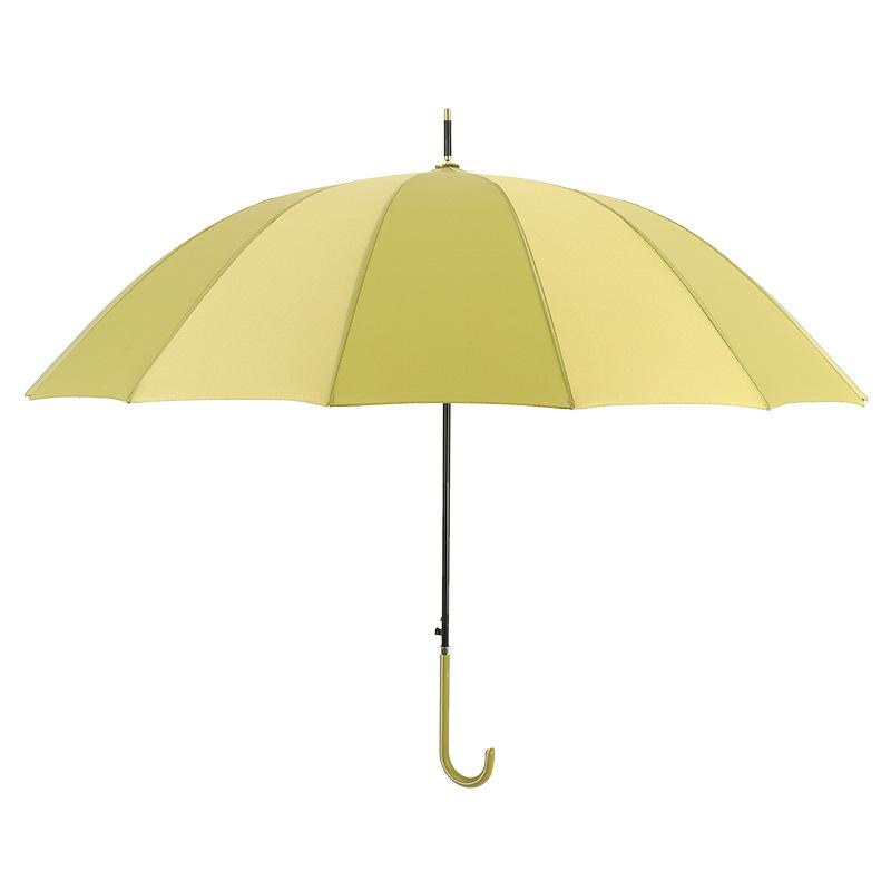 Sturdy 16-Rib Large-Handle Umbrella with Custom Logo for Primary School Students