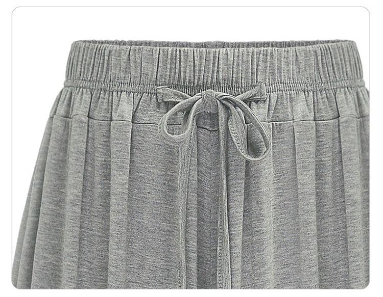 Plus Size Women's Cropped High-Waisted Wide-Leg Pants - European & American Style, Slimming & Loose Fit