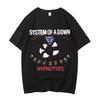 Camiseta Unisex Oversize System Of A Down Streetwear Moderna Algodón Nuevo Modelo Ropa con Personalidad Y2k Mangas Cortas Clásica Suave
