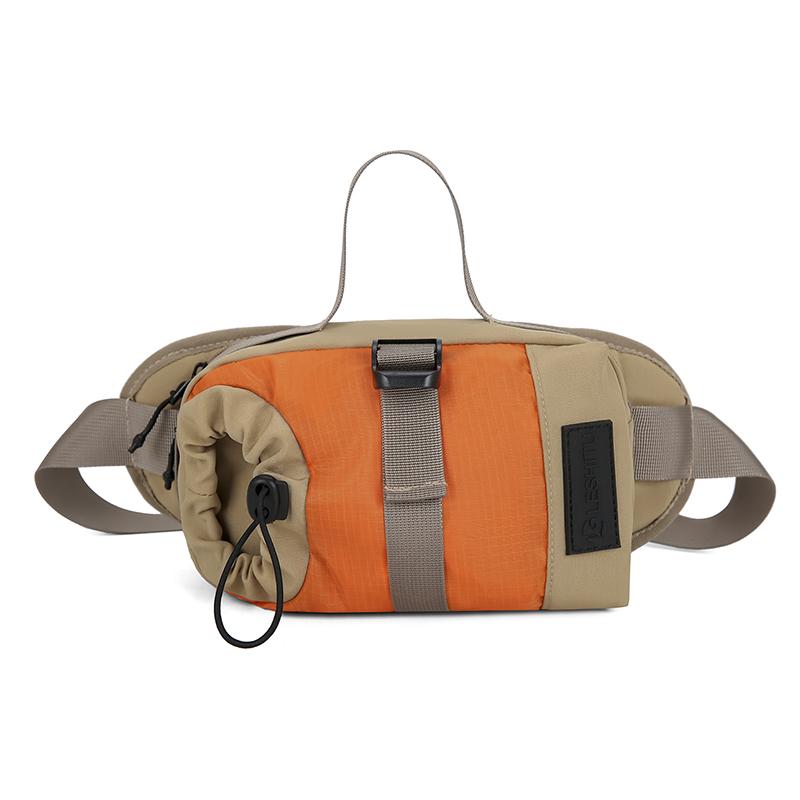Unisex Crossbody Bag – Korean Minimalist Design Compartment with Water Bottle Holder for Hiking Climbing