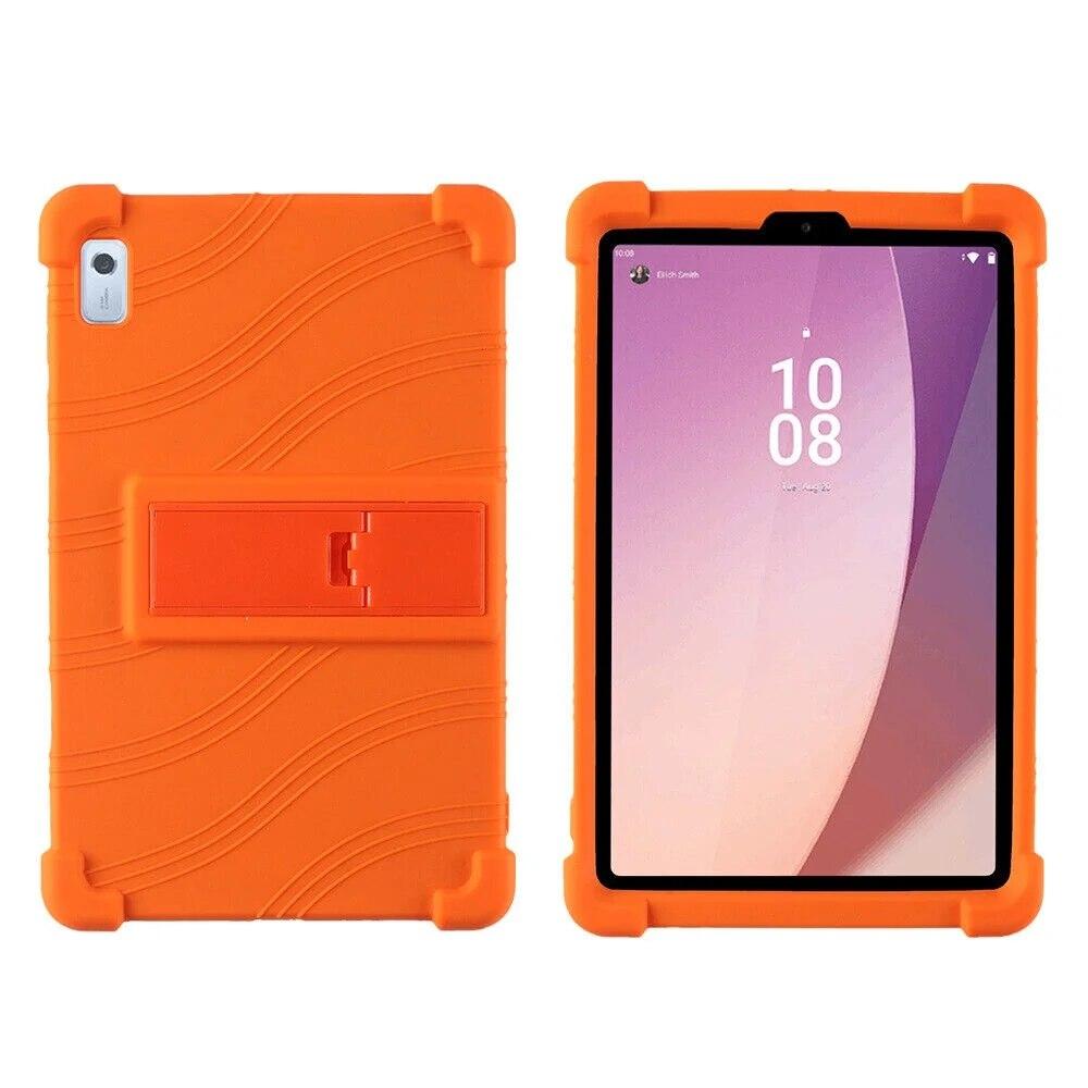 For Tab M8 4th Gen TB-300FU/XU Shockproof Kid Soft Silicone Stand Case Cover For Lenovo Tab M9 HD TB-310FU/XU9 9.0