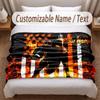 Other Similar Designs Theme Soft Blanket Personalized Custom Name Text Print Warm Blanket Home Sofa Bedroom Decor