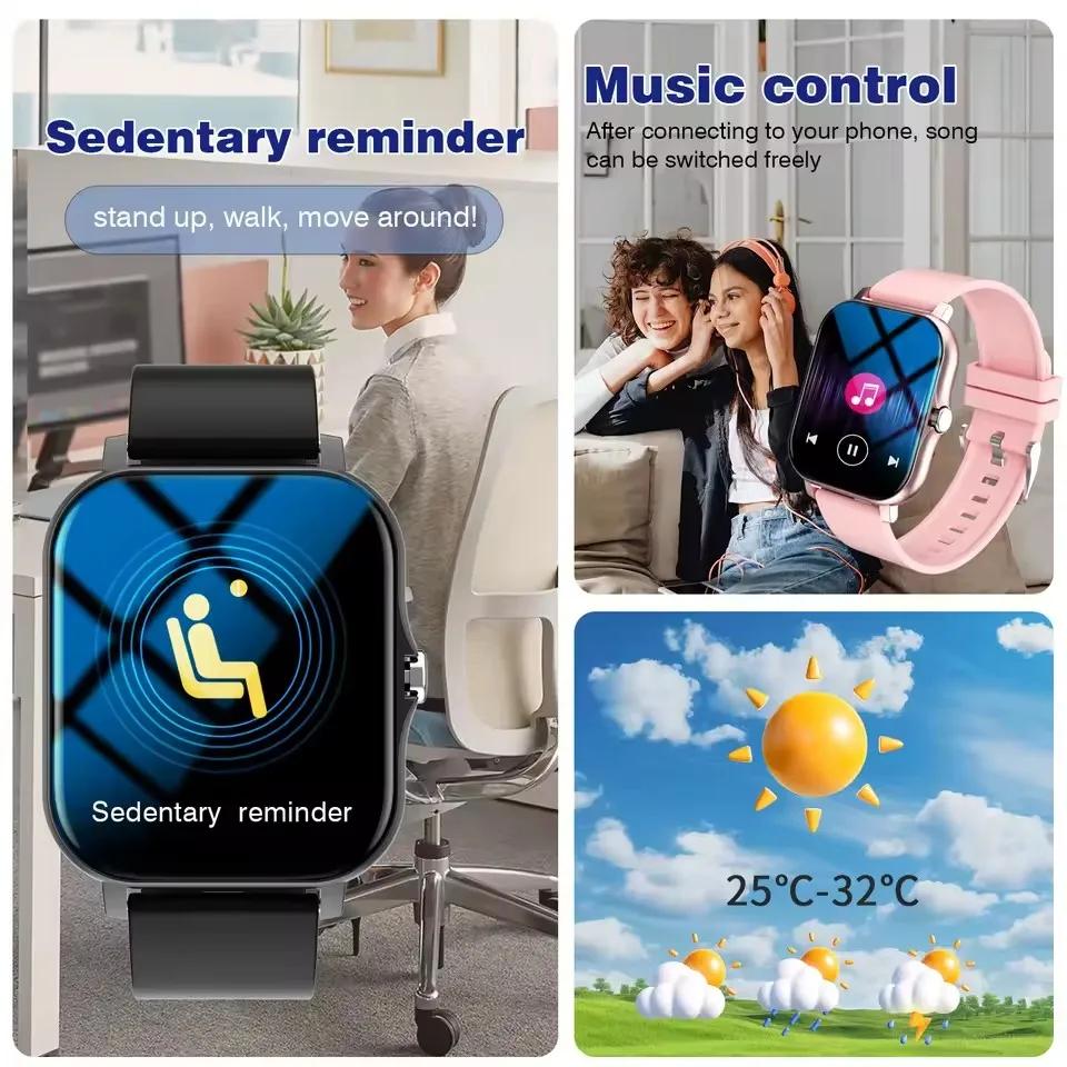 New Outdoor Sports Smart Watch Women Men Heart Rate Watch Wallpaper Bluetooth Wireless Call Smartwatches