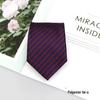 2024 Men's Jacquard Polyester Silk Tie - Floral and Stripe Design