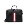 Klassische gestreifte Stoff Umhängetasche Aktentasche Schultertasche Herrentaschen Schwarz 6301385