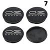 4pcs OD 56MM / ID 53MM Car Wheel Rim Center Caps HubCaps With OZ Emblem Badge Sticker OD 62MM / ID 58MM Wheel Rim Center Caps