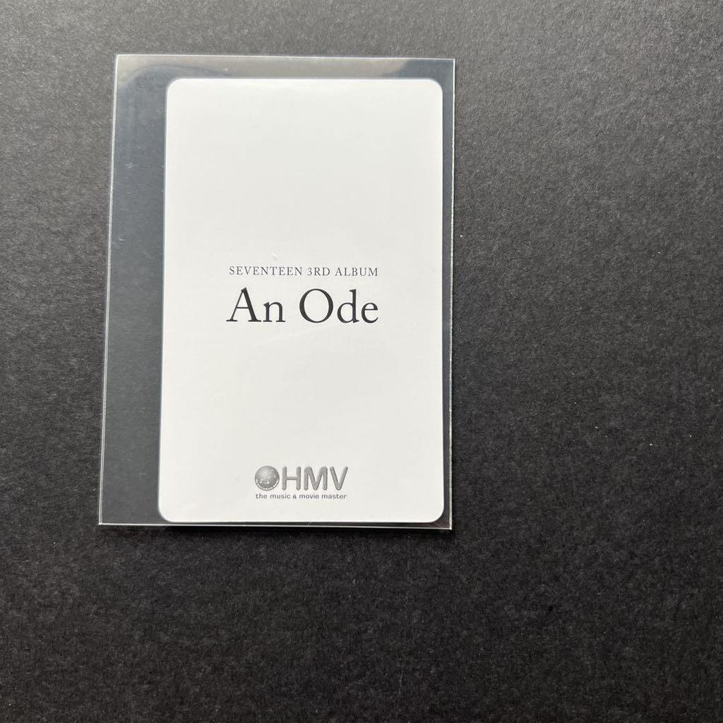 [USED] S.Coups An Ode venue limited HMV trading card Seventeen