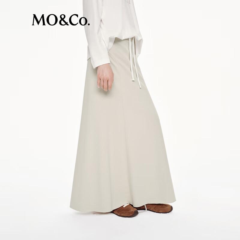 MO&Co. Women's High-Waist A-Line Long Skirt