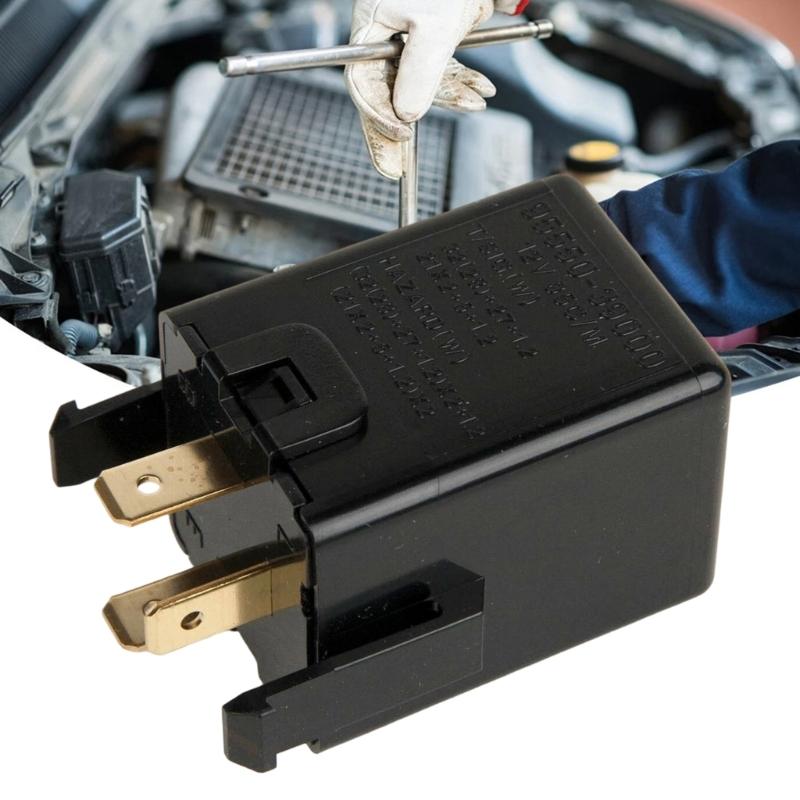 Universal Car Flasher Relays For Turn Signal Systems ABS Plastic Housing Temperature Resistant Interior Part 95550-39000