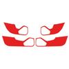 For Honda Civic 2022~2024 Red Carbon Fiber Sticker Car Door Anti Kick Panel Trim