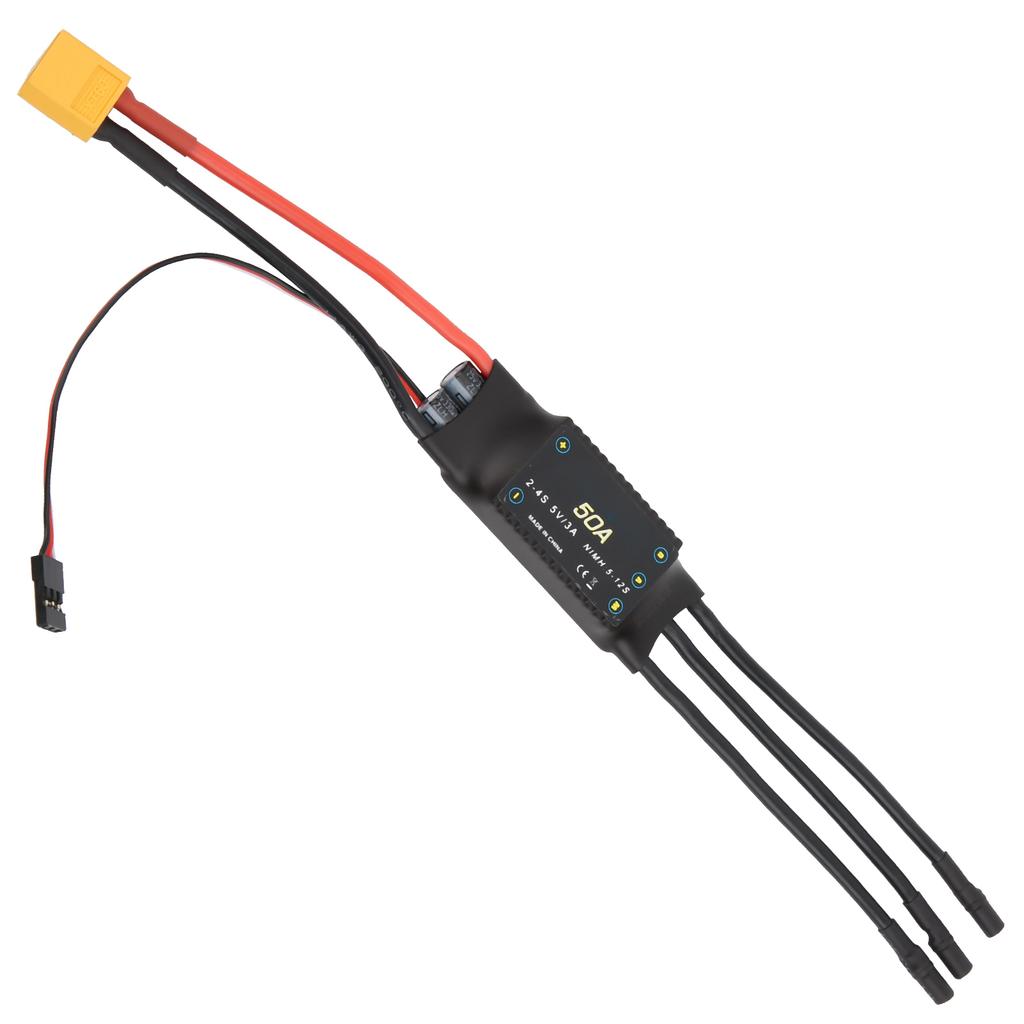 50A Brushless ESC Speed Controller 5V 3A BEC Output for RC Drone Foam Airplanes Accessory