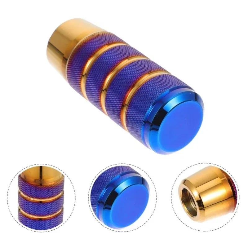 1pcs Universal 95MM Non-Slip Gear Shift Knob Manual Transmission Aluminum Knurled Shifter Lever Knob