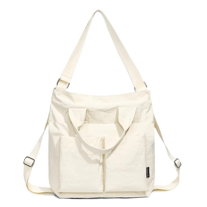 Borsa a Mano da Donna Borsa Tote in Nylon Grande Capacità Borsa a Spalla da Pendolare