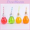 Versatile Glass Transparent Light Bulb Drink Bottle With Solar Copper Wire Lights