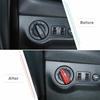 Headlight Switch Control Decor Cover Trim for Dodge Challenger 2015+ Red Carbon