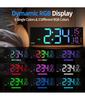 16.2'' Large Digital Wall Clock with Remote Control Big LED/Dual Alarm/8 RGB Colors Digital Alarm Clock Electronic Watch