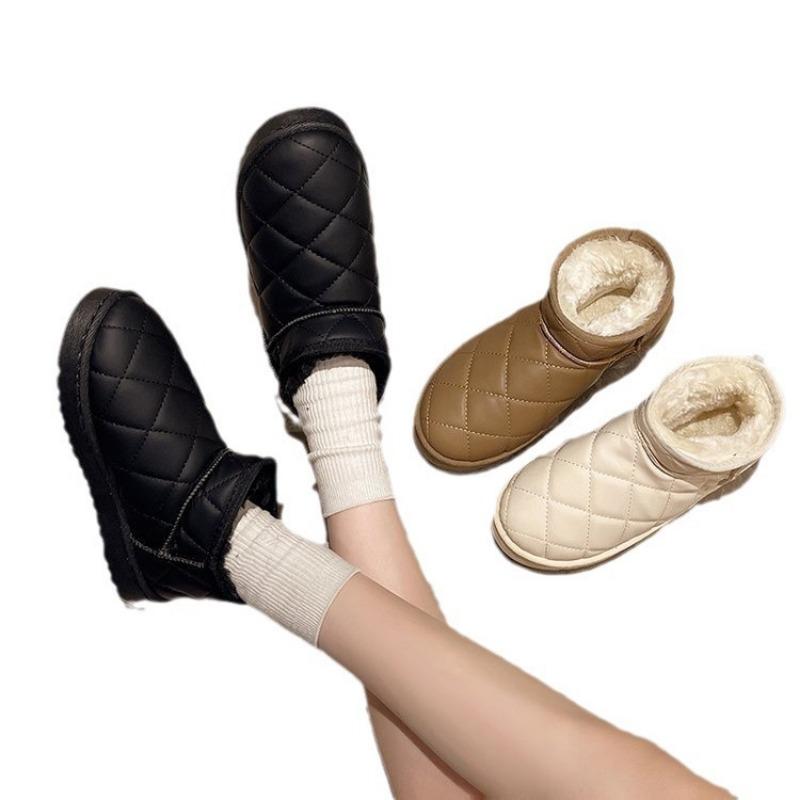 Snow Boots Women's Winter Women's Shoes New Velvet Thickened Warm Cotton Shoes Women Wear Waterproof and Non-slip Short Boots