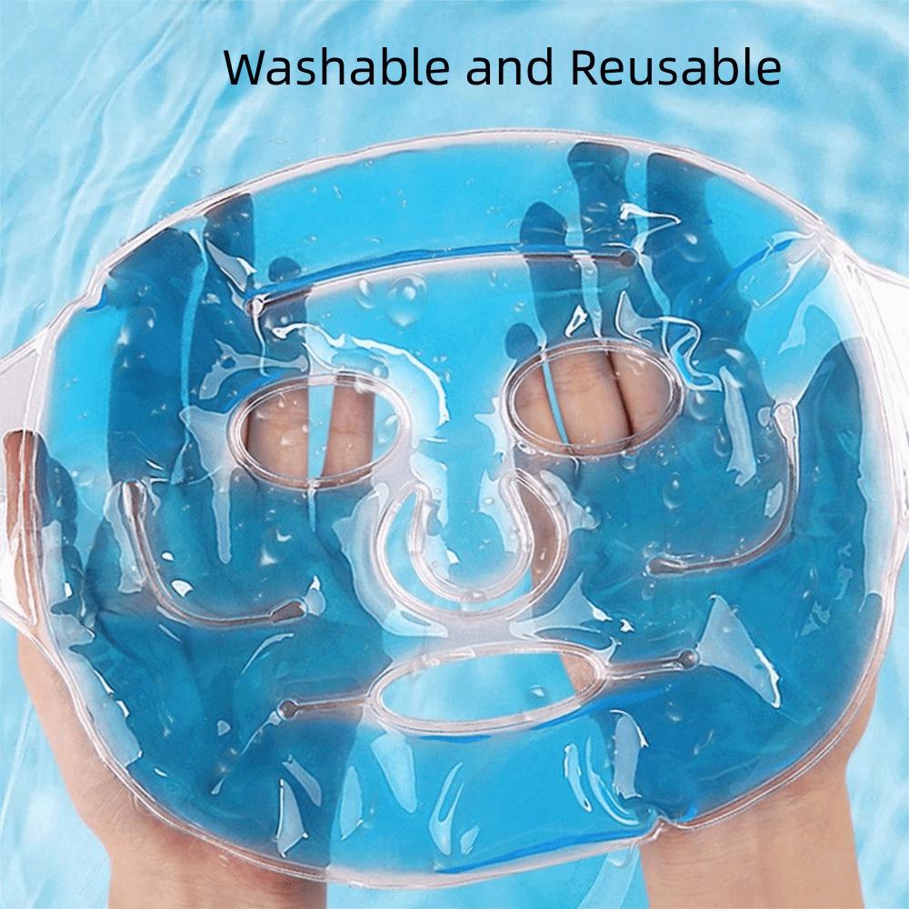 Gel Beads Ice Pack Full Face Hot Heat Compress Pack Cold Face Eye Mask  Relieve Fatigue