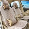 Universal Four Seasons Ice Silk Car Seat Cover - Breathable, Full Wrap, Fits Single, Five, or Seven Seats