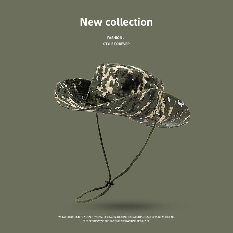 Bucket hat outdoor men's hat summer thin anti-ultraviolet women's sunshade quick-drying sunscreen breathable mountaineering hat