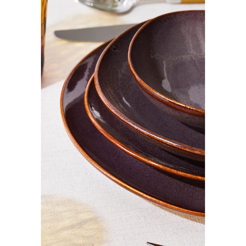 Tully Reactive 24 Piece Dinner Set For 6 Persons