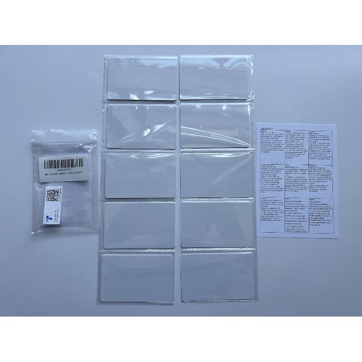 YARONGTECH 13.56mhz RFID 1K Evolis Printable White PVC Card for Door Entry Access Control (Pack of 10)