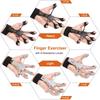 Silicone 5-Finger Grip Strengthener - Hand Rehabilitation Exerciser for Finger/Wrist Therapy & Vein Circulation Improvement