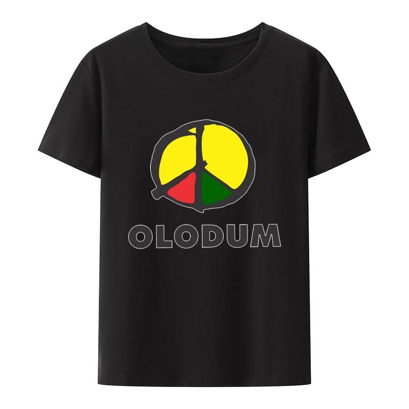 Classic Print Carnival OLODUM Brazilian Drummer Style Y2K T-Shirt Summer Short-sleev Creative Tops Comfortable Streetwear Tees