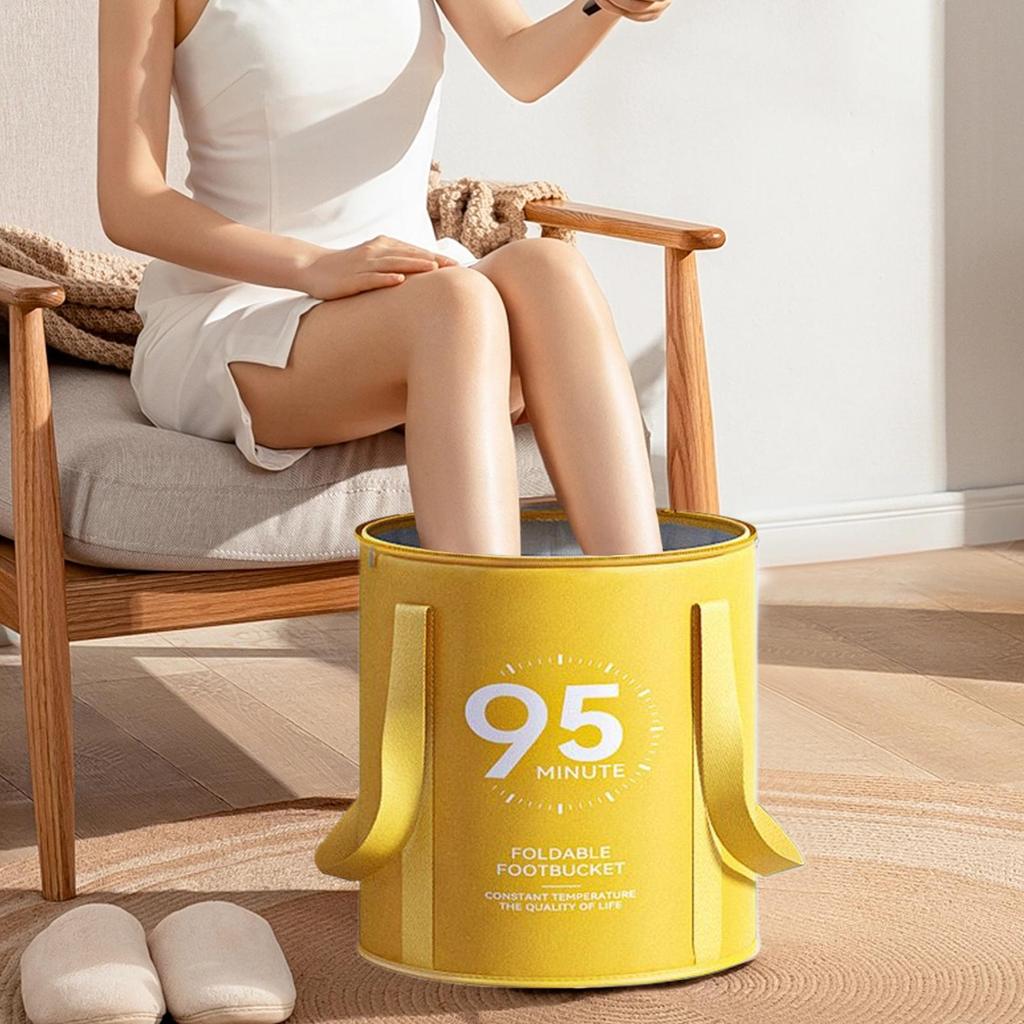 Foot Bath Soak Tub Foldable Foot Bath Bucket With Non-Slip Base Container For Home Care Circulation Shower Travel Cleaning