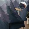 Mountain Pine Woods Sun Tulle Curtains For Bedroom Modern Voile Curtains Home Decoration Window Curtains