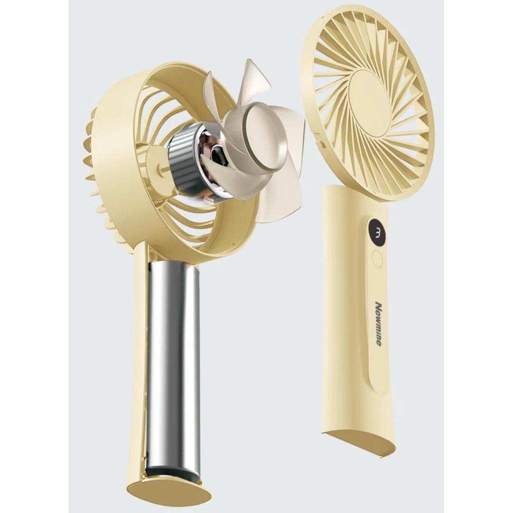 Newmine Handheld Mini Fan, Compact Stand-Up And Foldable Fan, for Office, Type-C, White