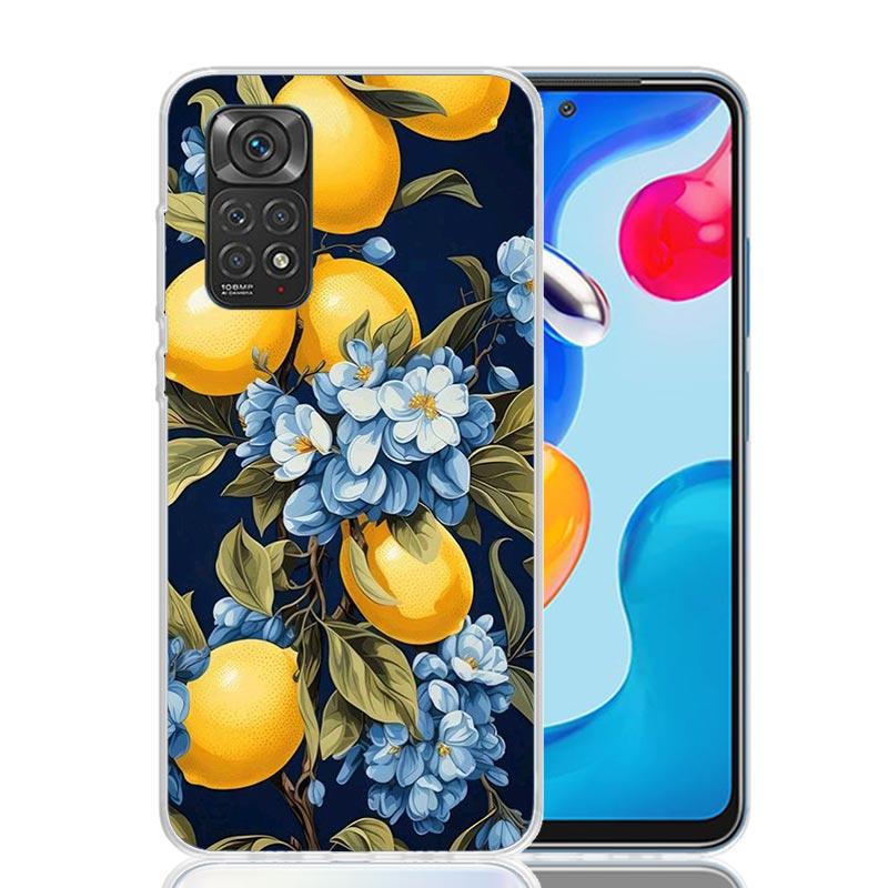 Citrus Limon Linnaeus Phone Case For Xiaomi Redmi Note 13 14 15 Pro Plus 12S 12 14S 11S 11E 10 10S 11 11T 5G 4G Cover Coque Redm
