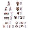 Efficient Static Cling Window Sticker Patriotic Theme US Flag Static Cling Set For Glass Door And Window No Residues