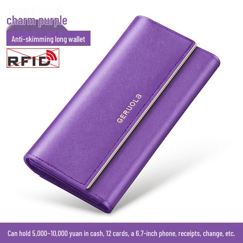 GERUOLA Women s Leather Multi-Card Phone Clutch Wallet