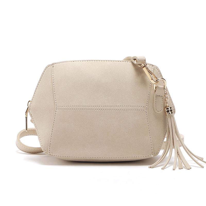 PU Leder Umhängetasche Satchel Quaste Leder Umhängetasche Damen Süß
