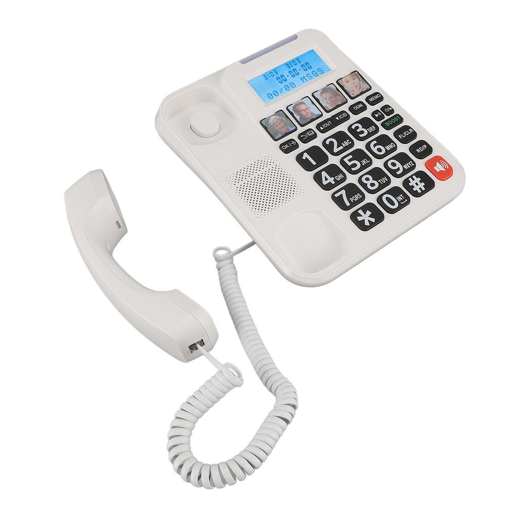 Corded and Cordless Phone 2in Screen Expandable Big Button with Answering Machine Call Blocking