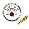 מד טמפרטורת מים ימי 52 מ"מ 40-120℃ עם חיישן טמפרטורה לרכב 10 מ"מ 1/8NPT תאורה אחורית אדומה לרכב סירה 12/24V מותאם אישית