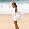 SUNNYLIFE Puffer Beach Tote, White