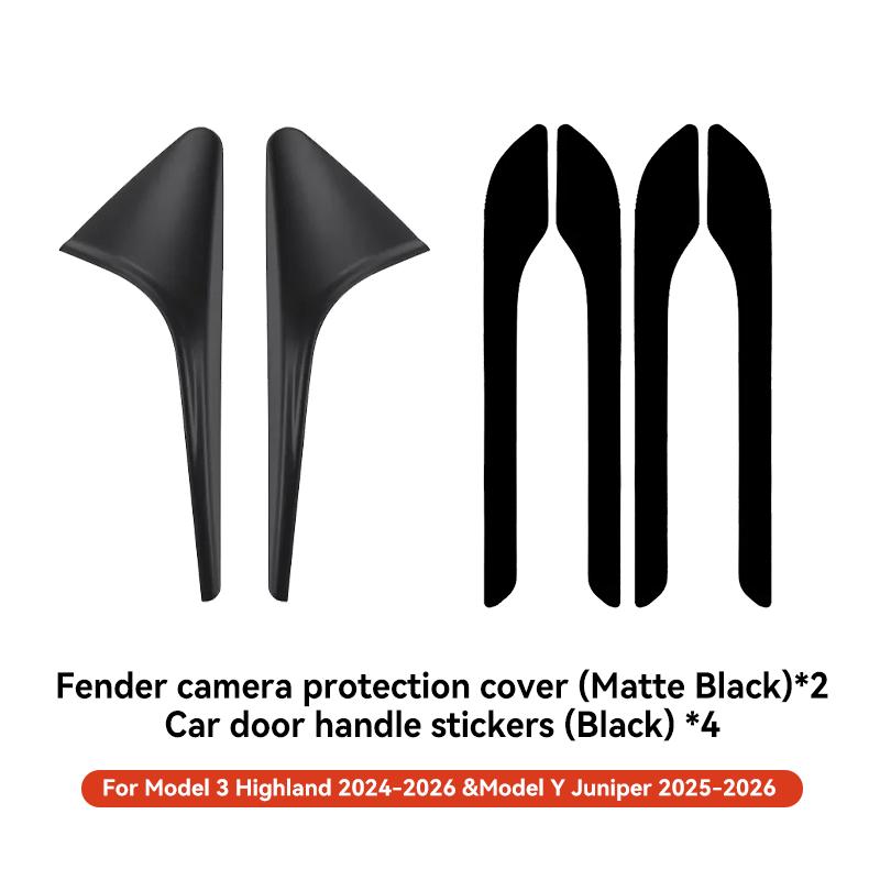 YZ For Tesla Model 3 Highland 2024-2026 Model Y Juniper Turn Signal Camera Trim Cover Side Mirror Protector Decor Trim