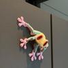 New  Cute Gradient Colored Frog Fridge Magnets Cartoon Cute Mini Action Figures Kitchen Fun Decorations Car Pendant