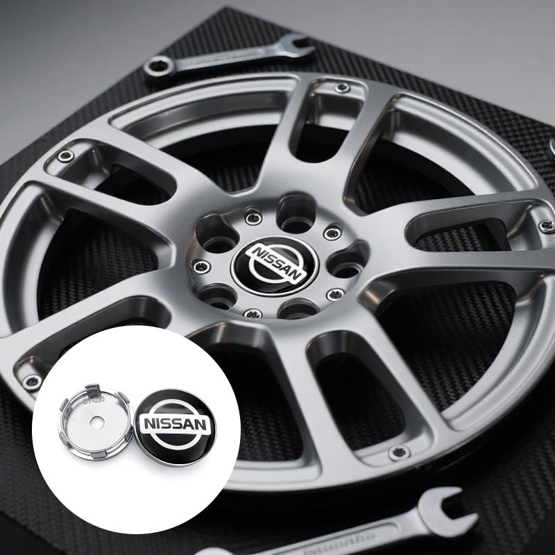 56/60MM Car Emblem Wheel Hub Caps Stickers Hubcap Badge Decals For Nissan Nismo X-trail Almera Tiida Patrol Teana J32 GTR